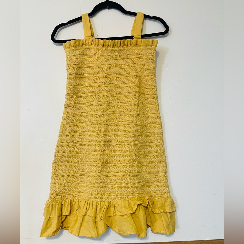 American Eagle Outfitters Yellow Mini Dress